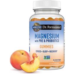 Garden of Life Formulated 400mg Magnesium Citrate Supplement with Prebiotics Probiotics Sleep
