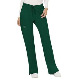 Cherokee Women's Mid Rise Moderate Flare Drawstring Pant, Hunter Green