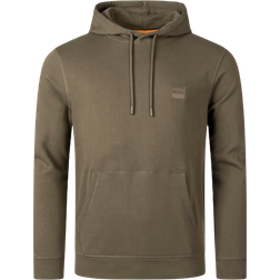 Hugo Boss Wetalk Hooded Sweatshirt with Logo Patch - Dark Green