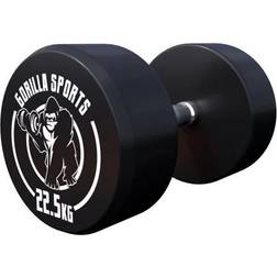 Gorilla Sports GS Rubber Dumbbells 22.5kg