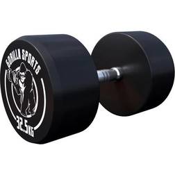 Gorilla Sports GS Rubber Dumbbells 32.5kg