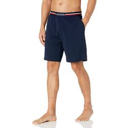 Lacoste Men's Striped-Waist Long Boxer Briefs Blue