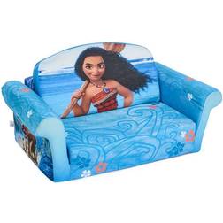 Marshmallow Furniture Children's 2-in-1 Flip Open Foam Compressed Sofa Moana