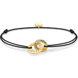 Thomas Sabo A2085-996-7-L22v Armband Together Schwarz/Goldfarben