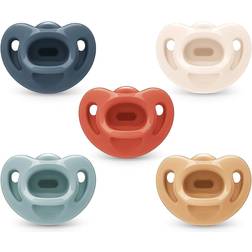 Nuk confy orthodontic pacifiers 5-pack size 6-18 months