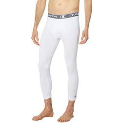 Champion Men's Compression Tights, 23.5" White