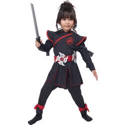 California Costumes Girls Lil' Ninja Black/Red