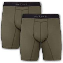 Carhartt Men's Basic Boxer Brief 2-Pack Burnt Olive