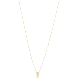 Gynning Jewelry Loved Mini Necklace - Gold/Transparent