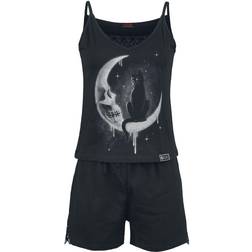 Spiral Gothic Moon Pyjama black