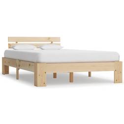 vidaXL Solid Pine Wood 66cm Bettrahmen 140x200cm