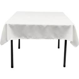 LA Linen Poplin Square Tablecloth White