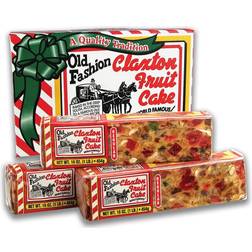 Claxton 3 1-lb Old Fashion Fruit Cakes