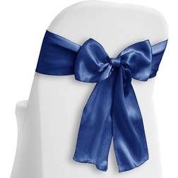 Lann's Linens Elegant Satin Loose Chair Cover Blue