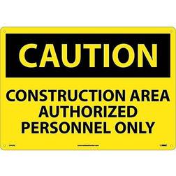 NMC Sign: Rectangle, "Caution Construction