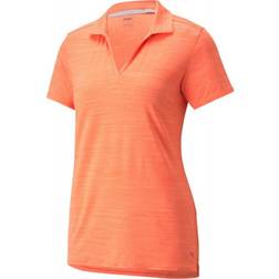 Puma Cloudspun Coast Polo Shirt - Hot Coral Heather