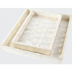 Andria Capiz Vanity Trays, Set of 2