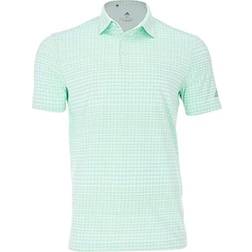 Adidas Men's Ultimate365 Allover Print Primegreen Polo Shirt - Halo Mint/Semi Screaming Green
