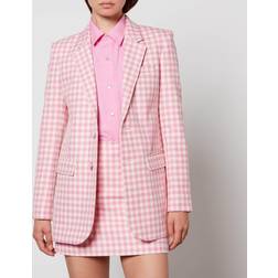 AMI Classic jacket Two Buttons candy_pink_natural_white