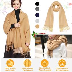 N'Polar Unisex Oversize Shawl Scarf Khaki