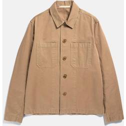 Norse Projects Tyge Overshirt Broken Twill Utility Khaki Brown