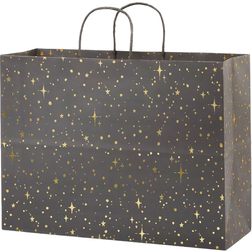 Gift Bags Foil Star Dotted Medium