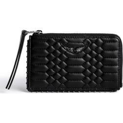 Zadig & Voltaire quilted leather wallet - - Lamb Skin/Cotton