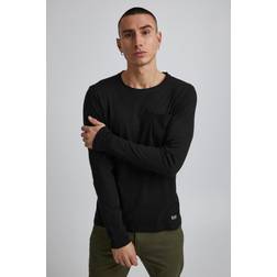 Blend Longsleeve Nicolai 20703060 Schwarz Regular Fit