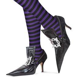 Skeleteen witch costume shoe covers wicked hag pointy fake shoes accessories