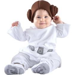 Jazwares Princess Leia Costume for Infants Brown/Gray/White 12/18mo