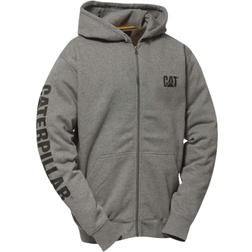 Cat Men's Trademark Banner Full Zip Hoodie - Dark Heather Grey