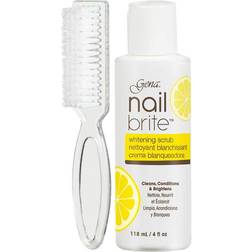 Gena nail brite whitening scrub with brush, cleans