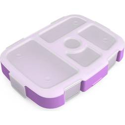 Bentgo kids prints tray with transparent cover reusable bpa-free 5-compart