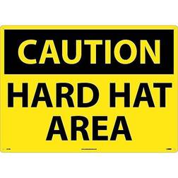 NMC Caution Signs; Hard Hat Area, 20X28, Rigid