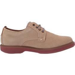Florsheim Junior Supacush Plain Toe Oxford Shoes - Sand Suede/Brick Sole