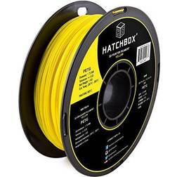 Hatchbox petg 1.75 mm 3d printer filament in yellow, 1kg spool