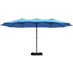 15ft Large Patio Umbrella with Solar Lights