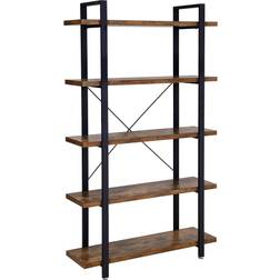 Vasagle Industrial Stable Rustic Brown/Black Bücherregal 177.5cm