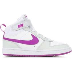 Nike Court Borough Mid 2 PS - Pure Platinum/White/Mint Foam/Vivid Purple