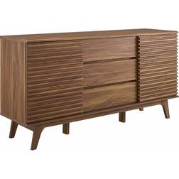 modway Render Walnut Sideboard 63x32.5"