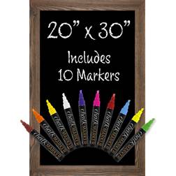 Global Excello Rustic Magnetic Chalkboard Sign Markers