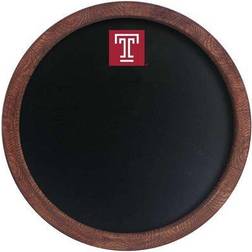 The Fan-Brand Temple Owls 20.25'' Round Chalkboard Barrel Top Sign Wall Decor