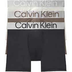 Calvin Klein Reconsidered Steel Micro Boxer 3-pack - Snow Cone/Natural Grey/Black