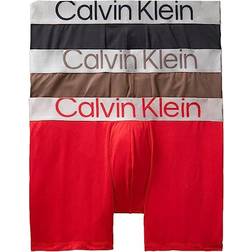 Calvin Klein Reconsidered Steel Micro Boxer 3-pack - Big City Tan/Berry Sangria/Black