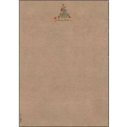 Sigel Weihnachtsbriefpapier Christmas with Apples Motiv A4
