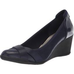 Anne Klein Women's Timeout Wedge Heel Pump, Navy