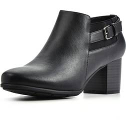 White Mountain Shoes Women's Noah Boot, Black/Smooth