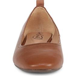 LifeStride Cameo Flat Shoes Brown Synthetic Fabric