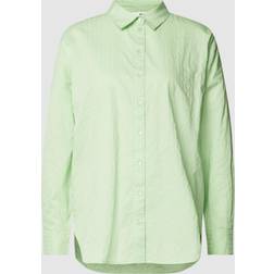 Selected Femme SLFLina-Sanni LS Shirt NOOS Hemd Pistachio Green