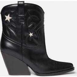 Stella McCartney Westernstiefel aus Lederimitat Schwarz